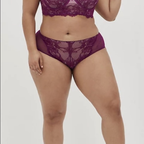 3 for $40 TORRID NWT DOT LACE HIPSTER PANTY WITH KEYHOLE BACK 0201 - Picture 4 of 9